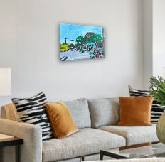 14" x 11" Original Acrylic painting on canvas board