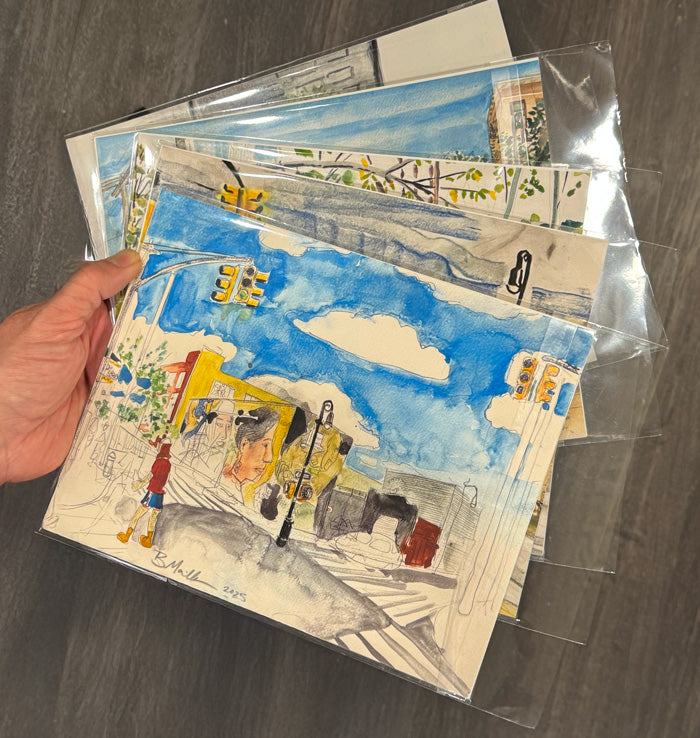 10" x 8" Watercolor Print - Bushwick Morning