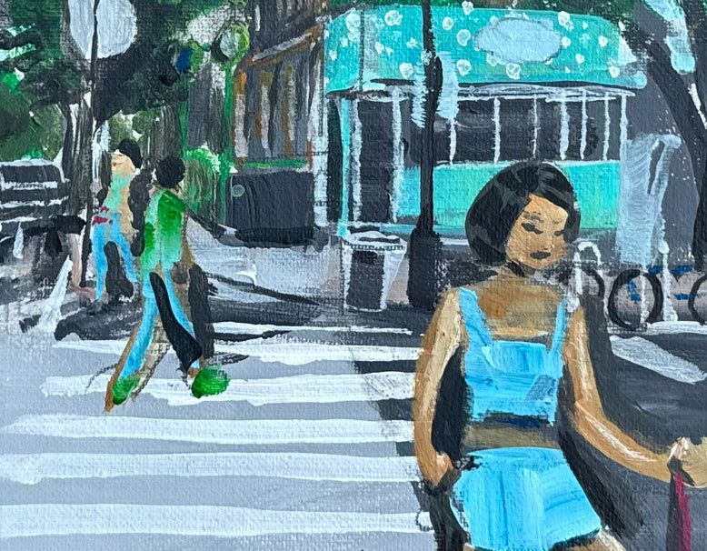 14" x 11" Original Acrylic painting on canvas board