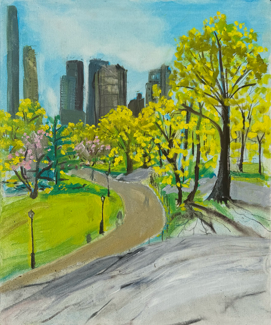 Spring in Central Park – Original Oil Painting, 20"x24"