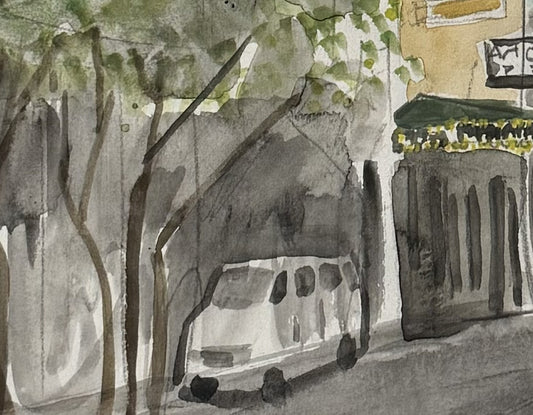 8" x 10" Watercolor Print - Bushwick Bike Ride