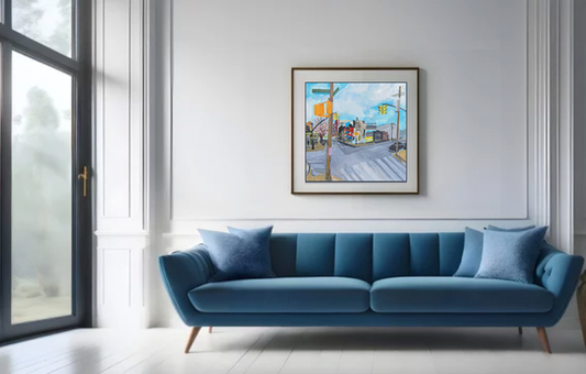 Oil Painting: Wyckoff & Troutman, Bushwick – April 2025 20x20.